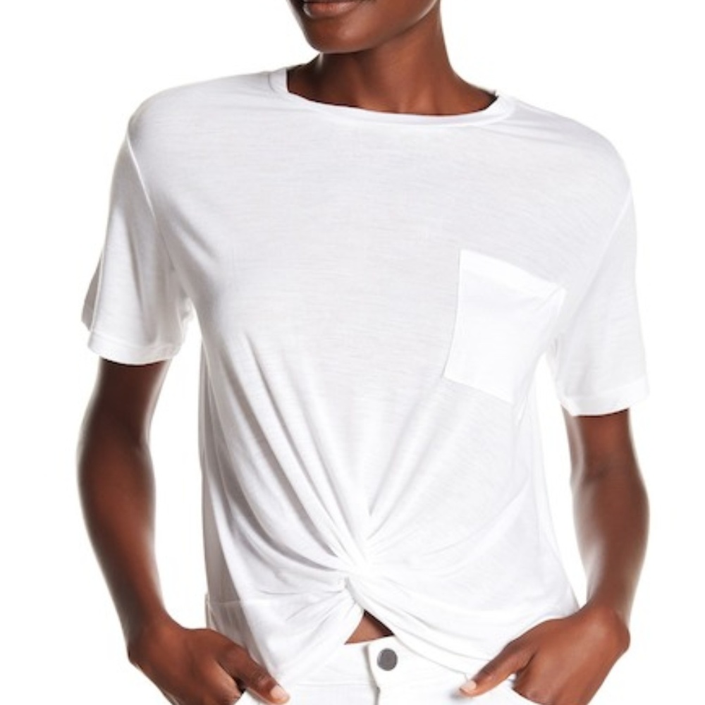 Crop Front Knot Tee